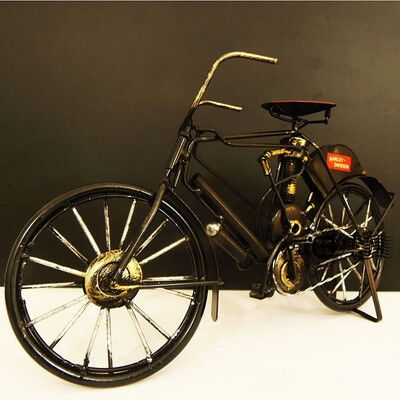 懷舊復古鐵藝自行車模型金屬工藝品桌面擺件 堆糖,美好生活研究所